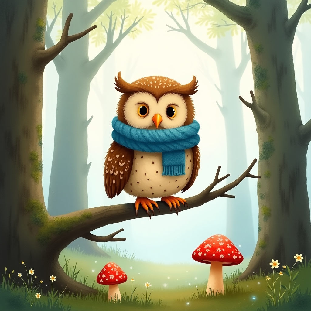Oliver the Owl's Magical Pen
