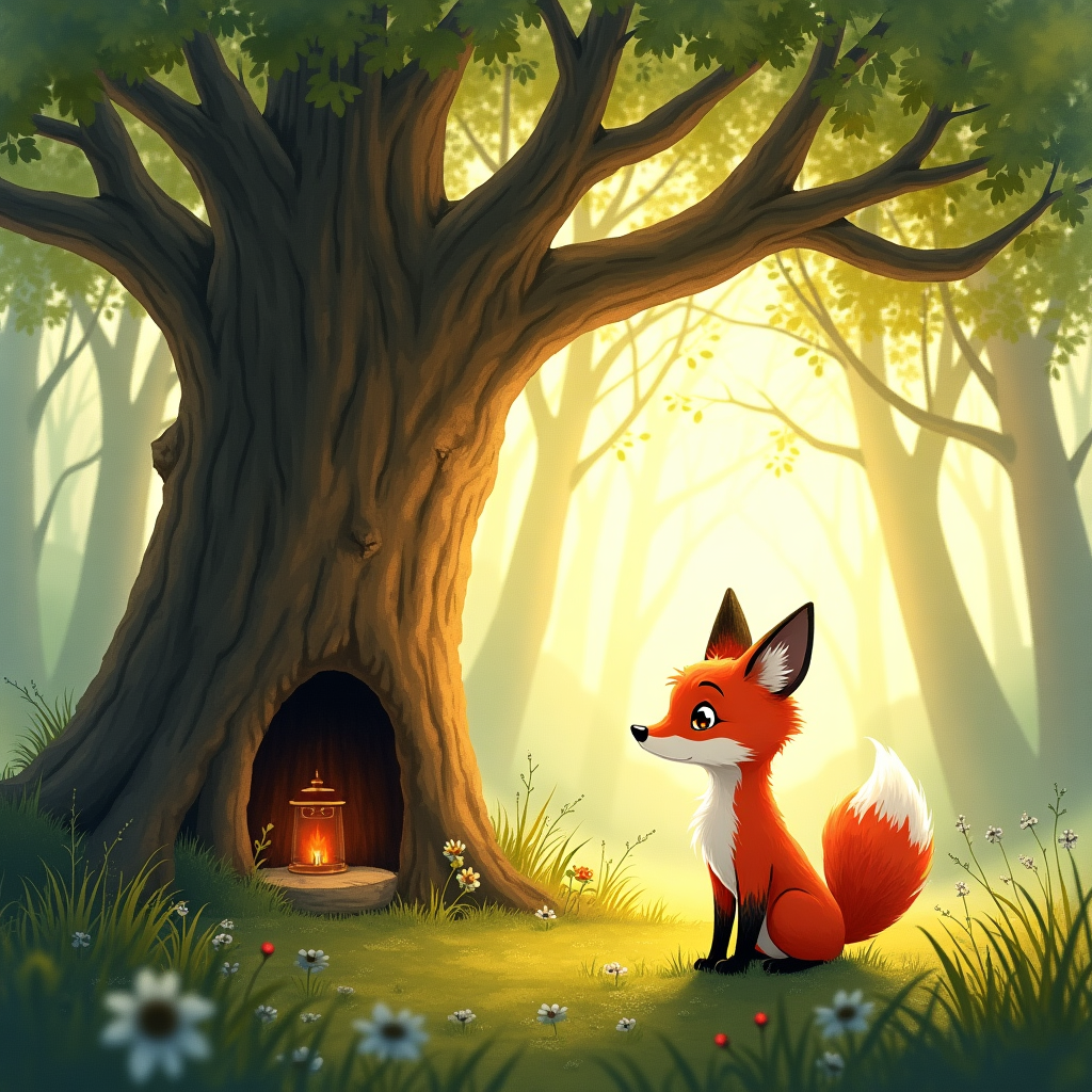 Der Fuchs und die goldene Feder